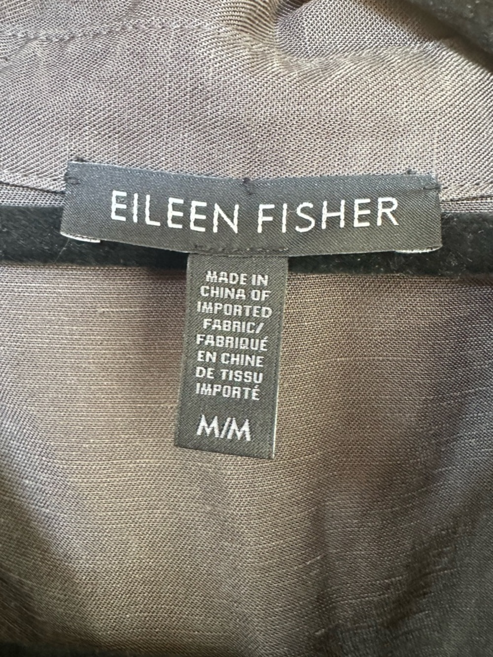 Eileen Fisher Long Sleeve Linen blend Shirtdress size M - Picture 3 of 5